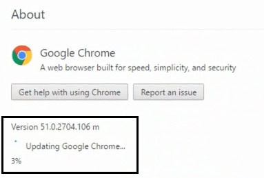 update google chrome