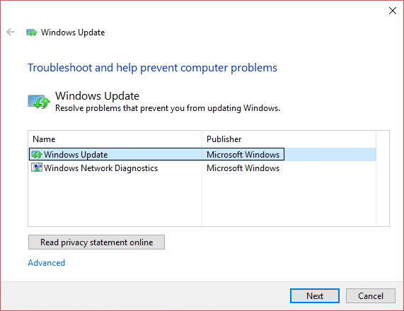 Fix Windows Update cannot currently check for updates - 67