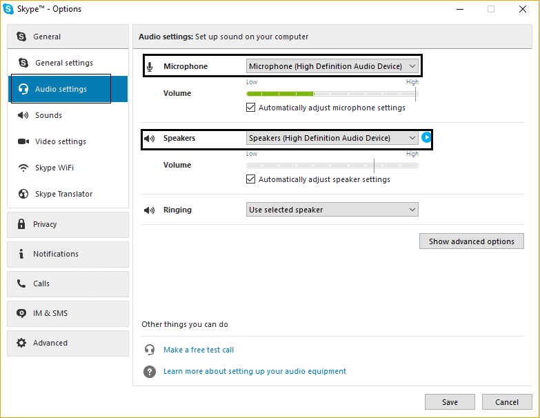 Fix Skype Audio Not Working Windows 10 - 30