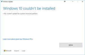 Fix We couldn't update the system reserved partition [SOLVED] – TechCult