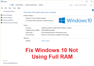 Fix Windows 10 not using full RAM – TechCult