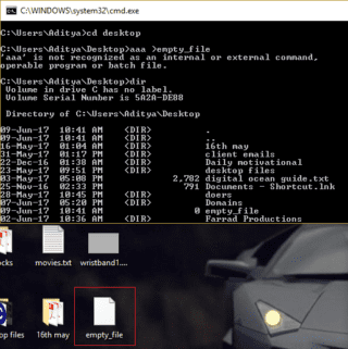 How to create empty files from the command prompt (cmd) – TechCult