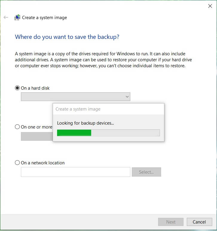 How to create a System Image Backup in Windows 10 - 58