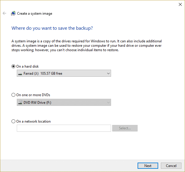 Create Full Backup of your Windows 10  System Image  - 99