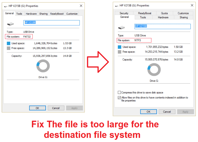 The file is too large for the destination file system [SOLVED] – TechCult