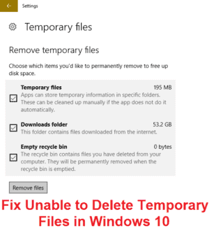 Fix Unable to Delete Temporary Files in Windows 10 – TechCult