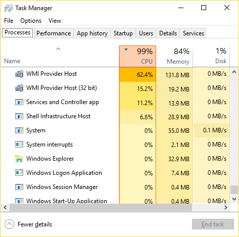 Fix High CPU Usage by WmiPrvSE exe - 17