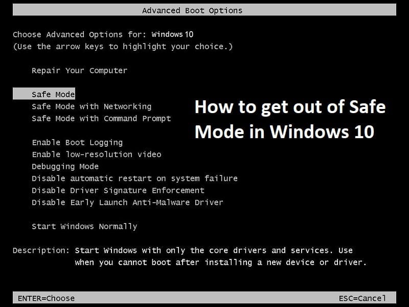 2 Ways to Exit Safe Mode in Windows 10 - 34