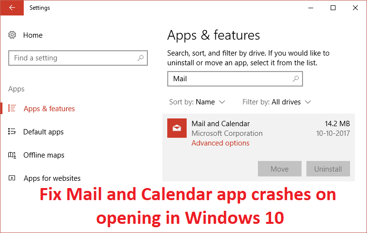 Fix Mail And Calendar App Crashes On Opening In Windows 10 TechCult Fix Mail And Calendar App Crashes On Opening In Windows 10 TechCult
