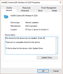 Fix Unable to install Network Adapter Error Code 28 – TechCult