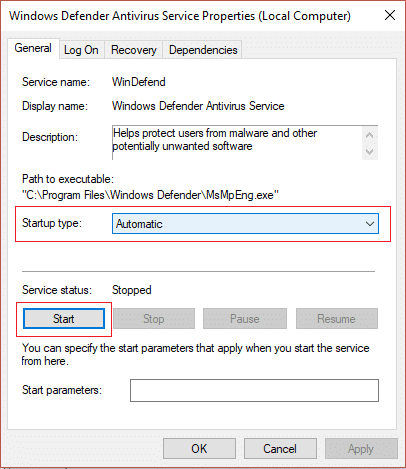 Fix The Service Couldn t Be Started Windows Defender Error 0x80070422 - 14