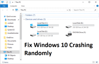 Fix Windows 10 Crashing Randomly – TechCult