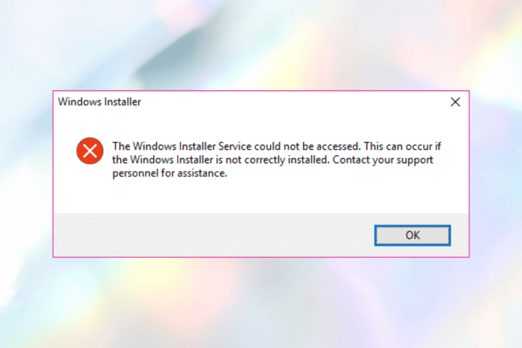 “The Windows Installer service could not be accessed” [SOLVED]