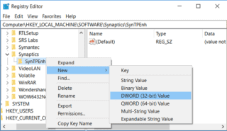 Syntpenh Disable Touchpad when Mouse is connected in Windows 10