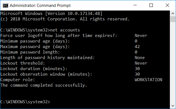 Change Maximum and Minimum Password Age in Windows 10 - 16