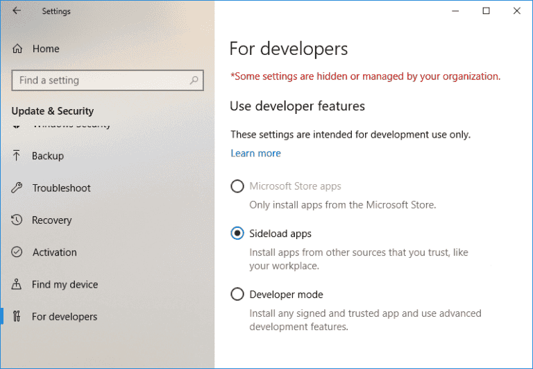 Enable or Disable Developer Mode in Windows 10 – TechCult