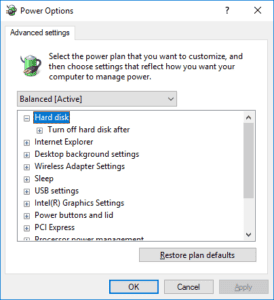 How to Prevent Hard Disk from going to Sleep in Windows 10 – TechCult