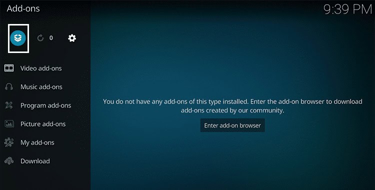 Click on Add-ons from the left-hand sidebar then click on the Package icon