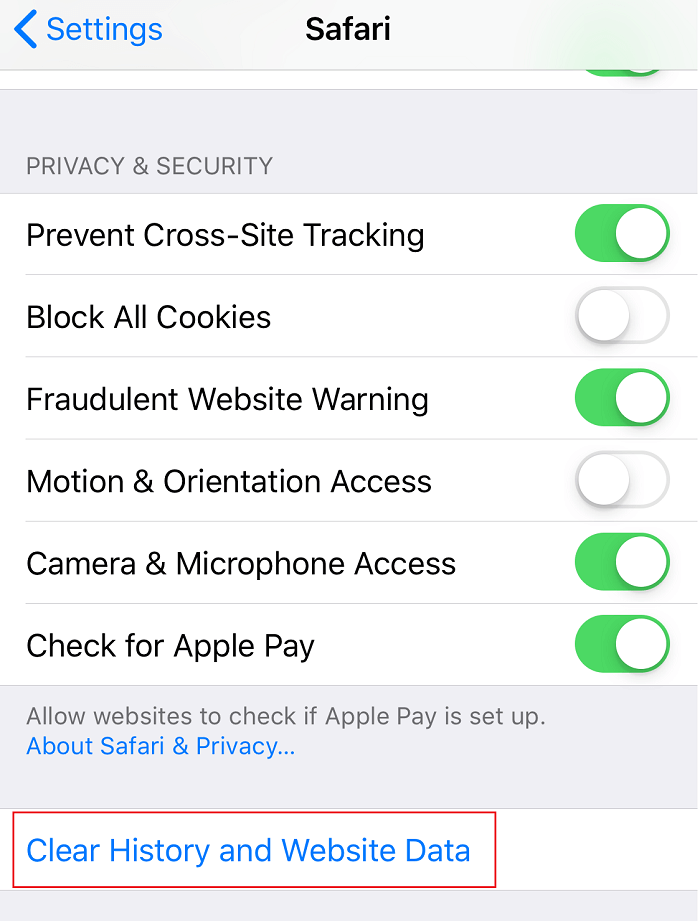 Fix Safari This Connection is Not Private - 37