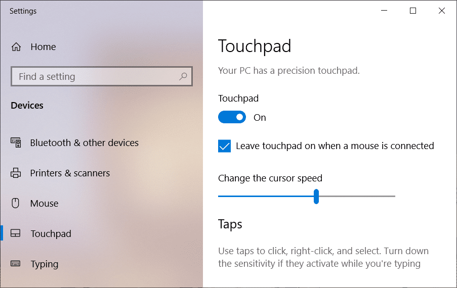 Disable Touchpad when Mouse is connected in Windows 10 - 52