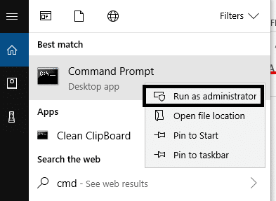  Ketik command prompt di bilah pencarian Windows dan buka