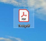 File extension will change to .pdf
