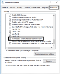 Fix There is a problem with this website’s security certificate