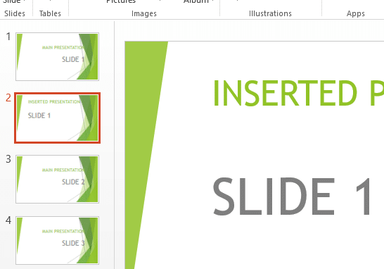  Klik kanan pada thumbnail mana pun di tab 'Gunakan Kembali Slide' dan klik 'Terapkan tema ke semua slide'