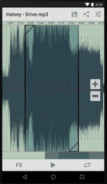 Can save the audio with any desired name and the saved file