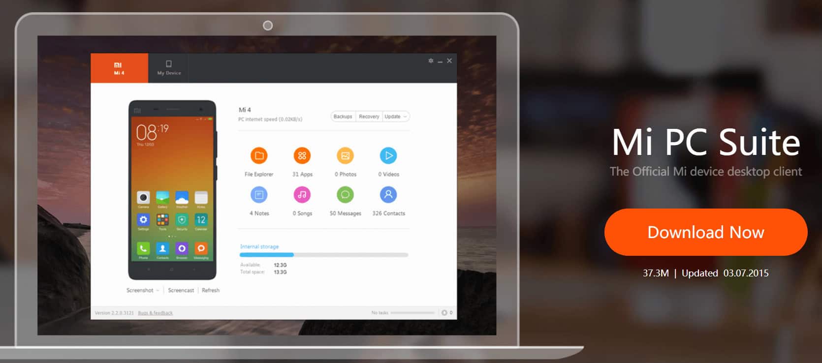 Download device management software from manufacturer's website