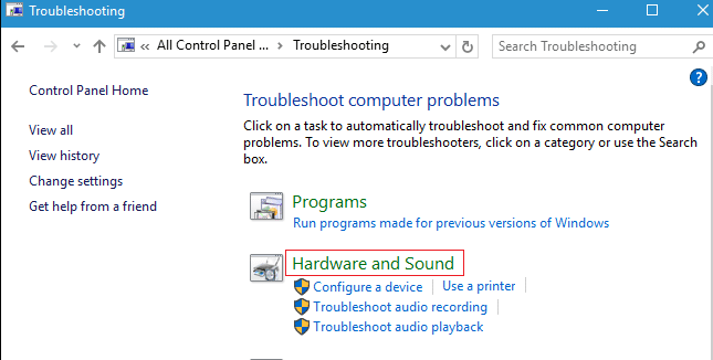 Run Hardware and Devices Troubleshooter to fix issues - 50