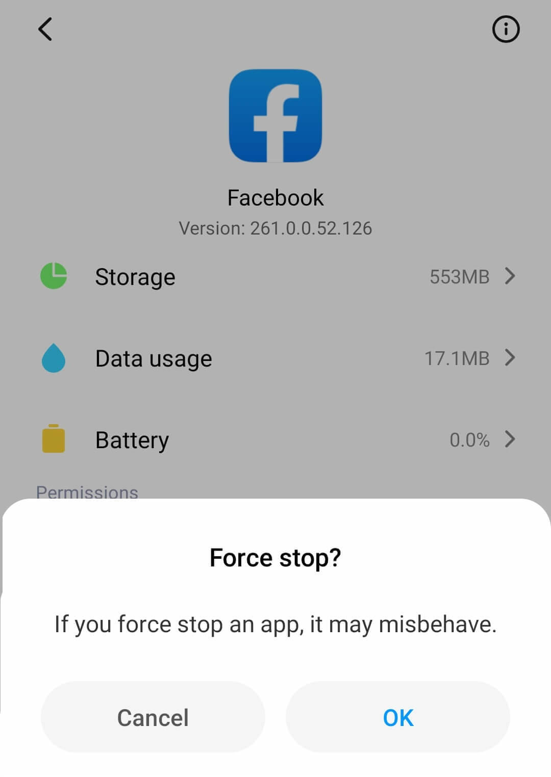 Force stop the App </p>
                                    
                                        <a class=