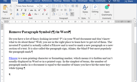 3 Ways to Remove Paragraph Symbol (¶) in Word - TechCult