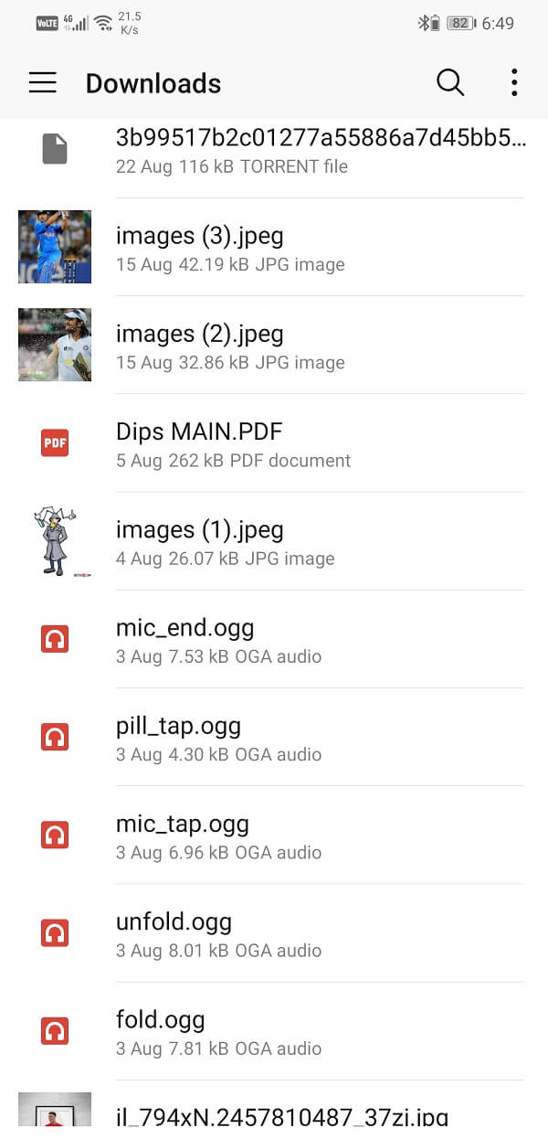  Temukan gambar dari konten perangkat Anda dan ketuk | Menyalin Gambar ke Clipboard di Android 