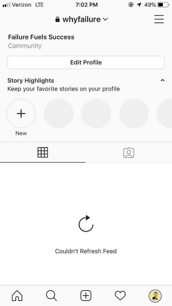 Fix Instagram Couldn't refresh feed Error on Android