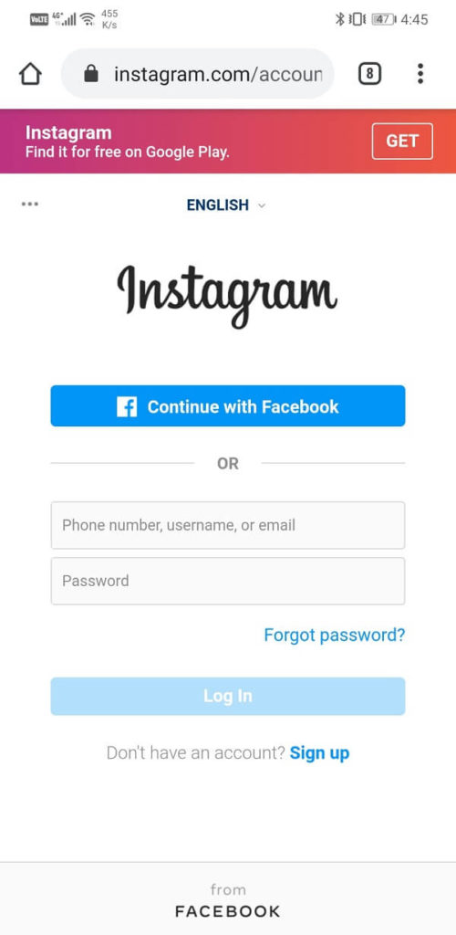 Fix Instagram won