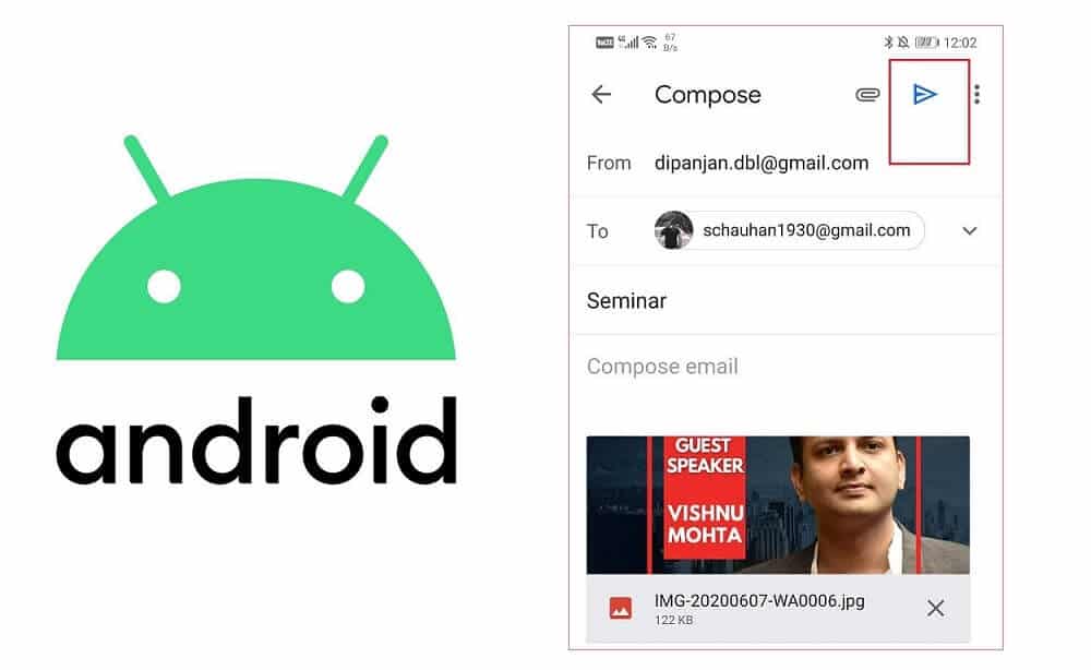 GB. Kirim Gambar melalui Email atau Pesan Teks di Android