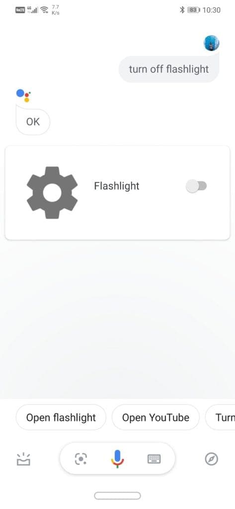 GOOGLE TURN ON FLASHLIGHT visual data 4