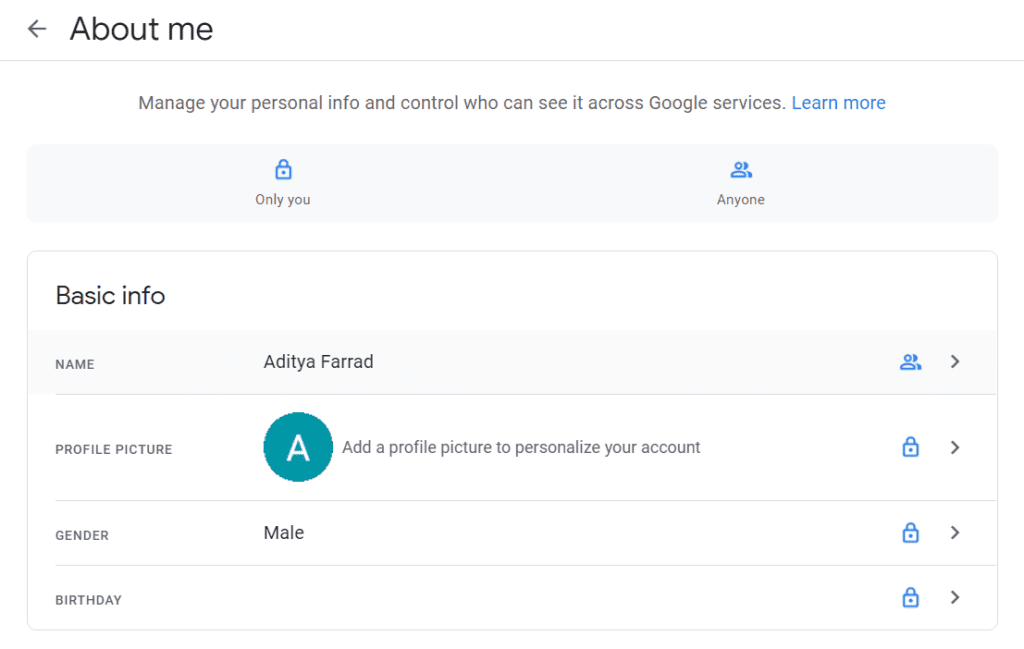 How to Remove Google or Gmail Profile Picture