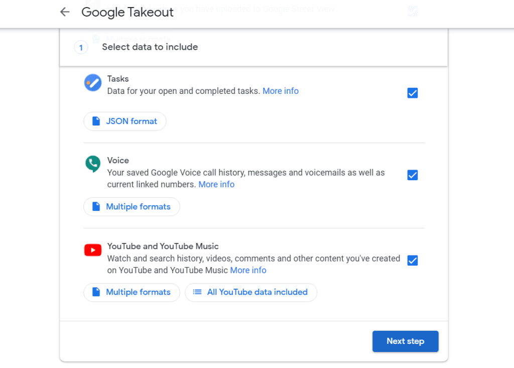 How to download all of your Google Account Data