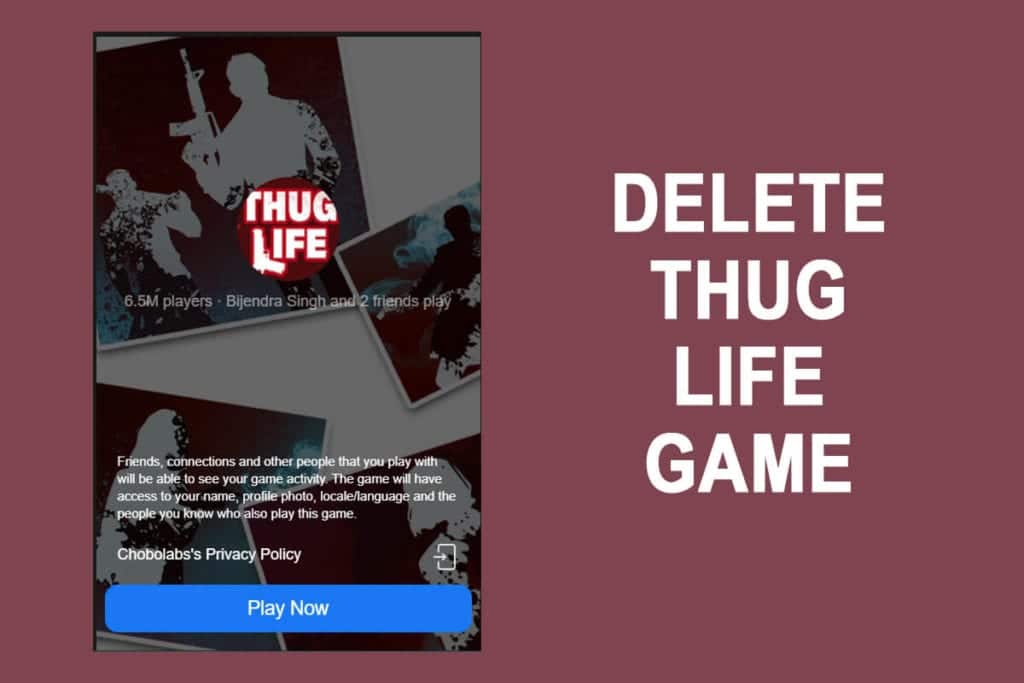 How to delete Thug life game from Facebook messenger