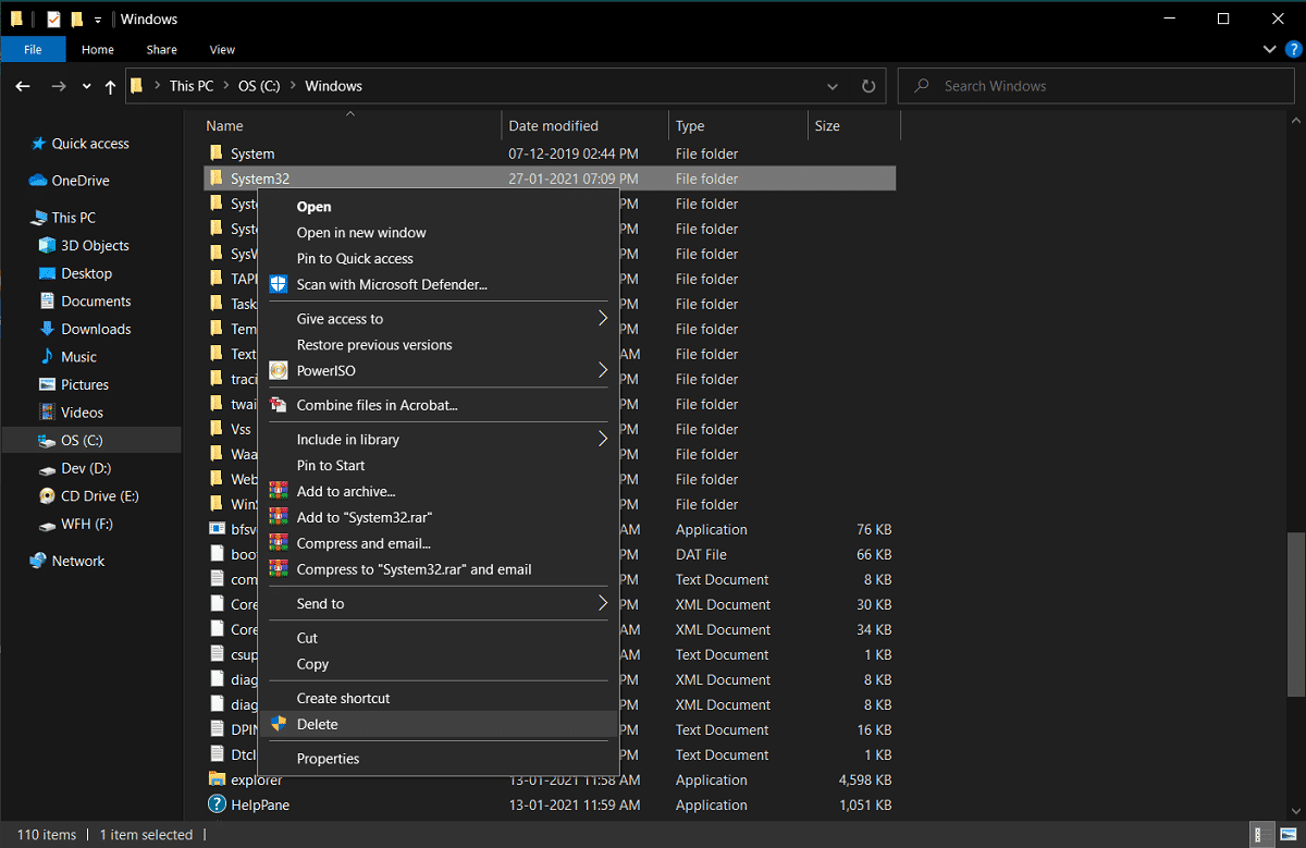How to Delete System32 Folder in Windows? – TechCult