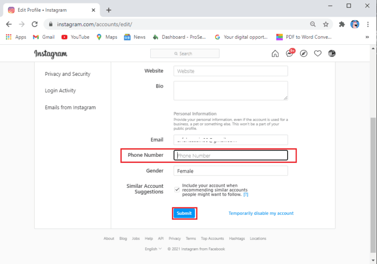 Picture of 3 Ways to Remove Phone Number from Instagram – TechCult