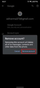How to Remove a Google Account from your Android Device – TechCult