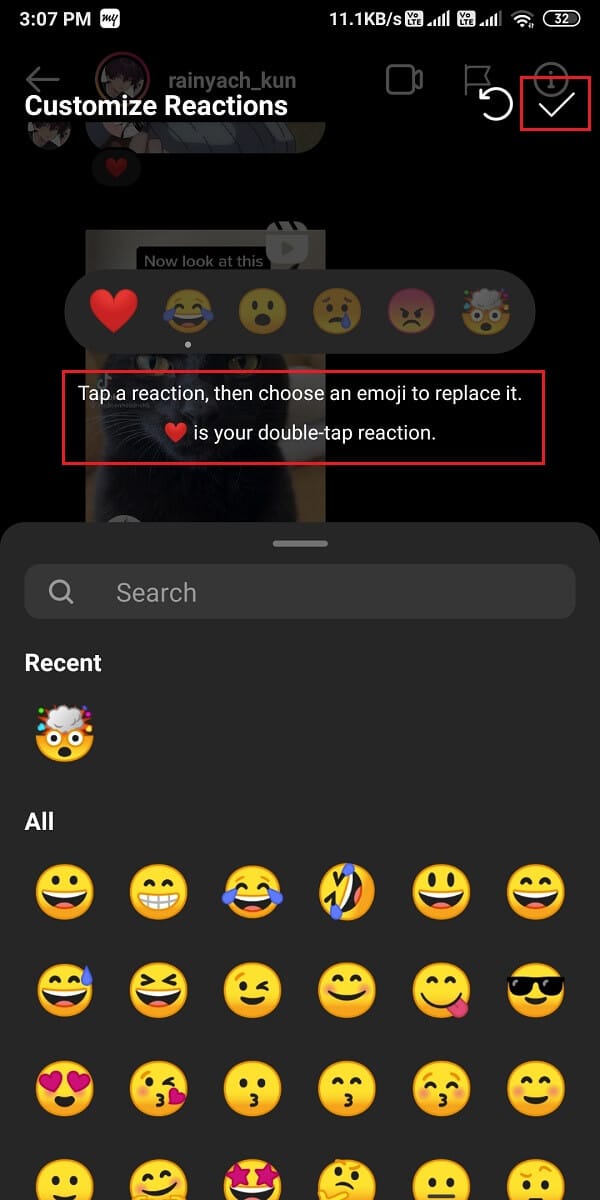 How to React to Instagram Messages with Custom Emojis - 5