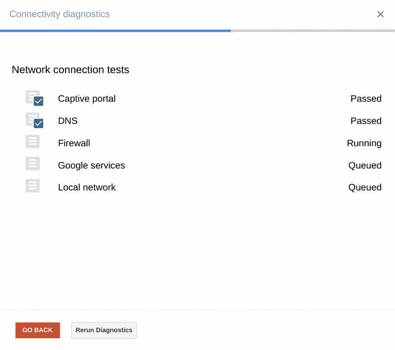 Run Connectivity Diagnostics in Chromebook