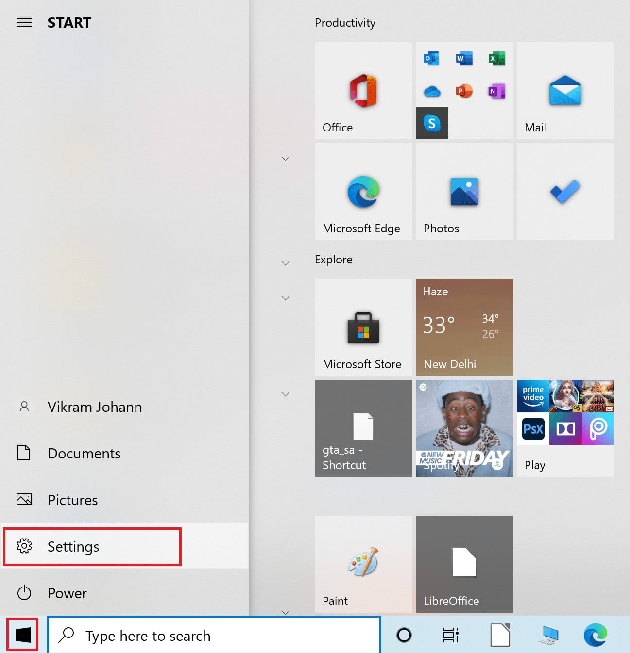 Click on the Start button, and then click on Settings | How To Fix No Manโs Sky Crashing