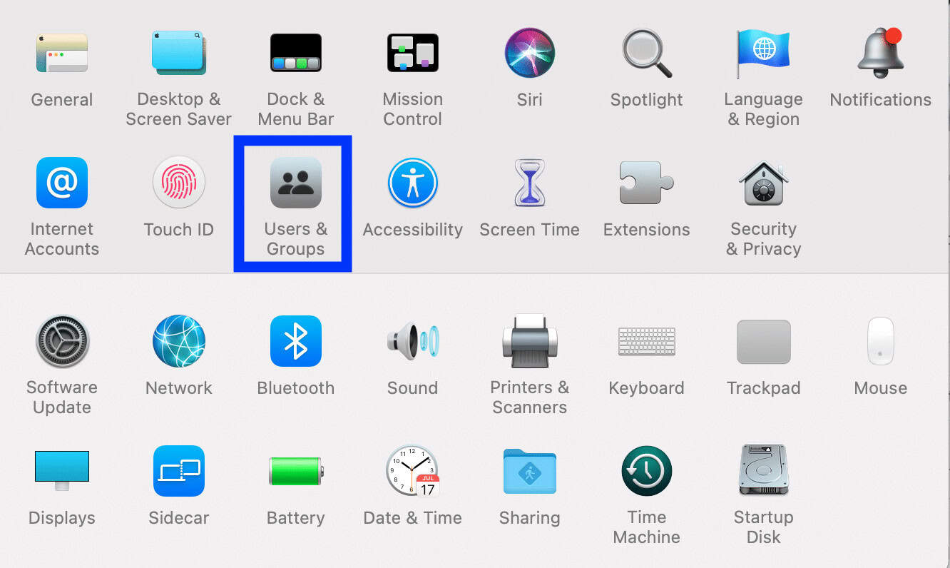 Click on System Preferences, Users & Groups. Fix Slow Startup Mac
