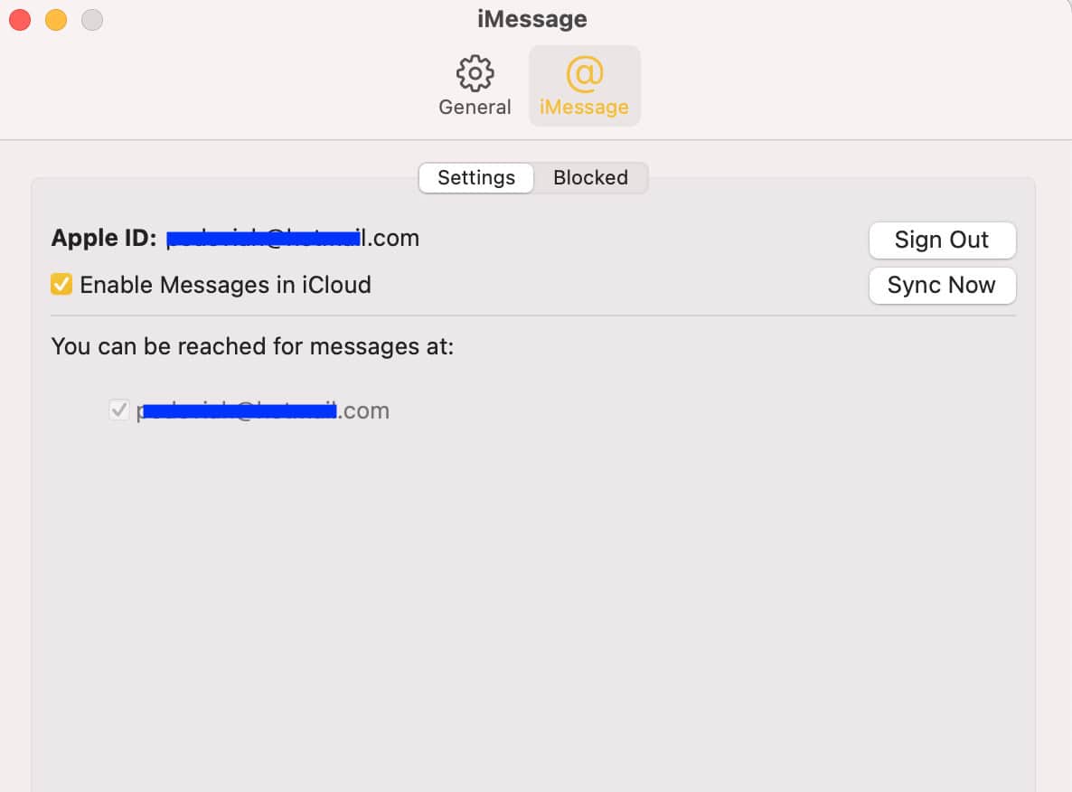 Click on the Sign out option visible right next to your Apple ID