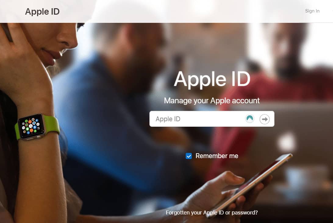Enter your Apple ID